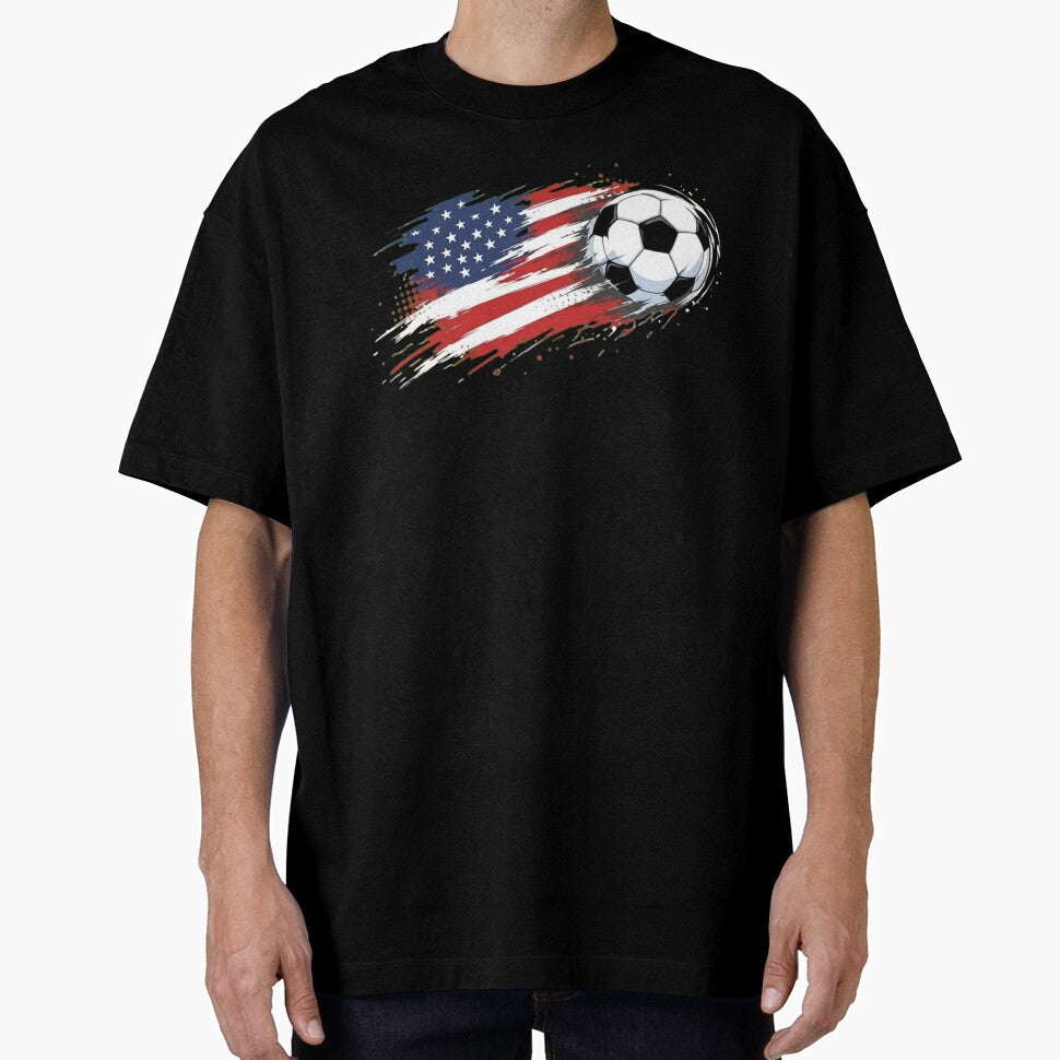 USA Soccer Ball American Flag Patriotic Sports Design by haitrieuic96