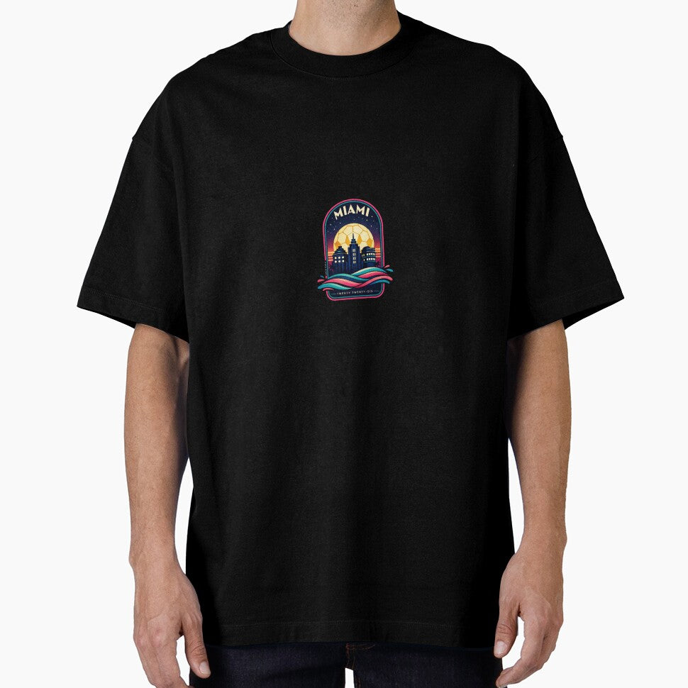 Miami Vice 2026 - Art Deco Soccer Sunset T-Shirt by RDcollections