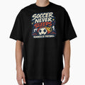 Soccer Never Sleeps Summer of Football Vintage Soccer Fan Tee by NeO² Studio