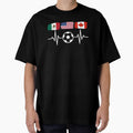 Heartbeat of Three Nations - American Mexican Canadian united by dudelinart