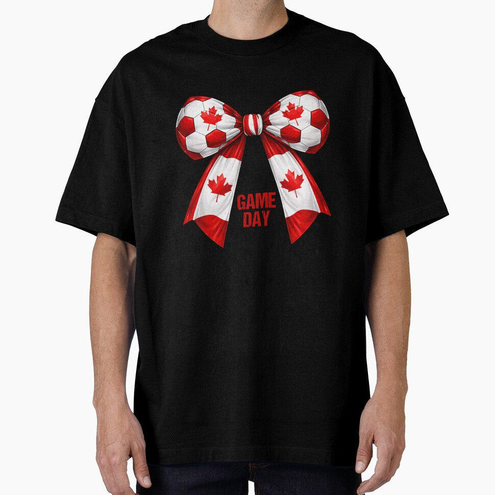 Canada Soccer Bow Maple Leaf Game Day Football Fan Pride by MuniraWearify