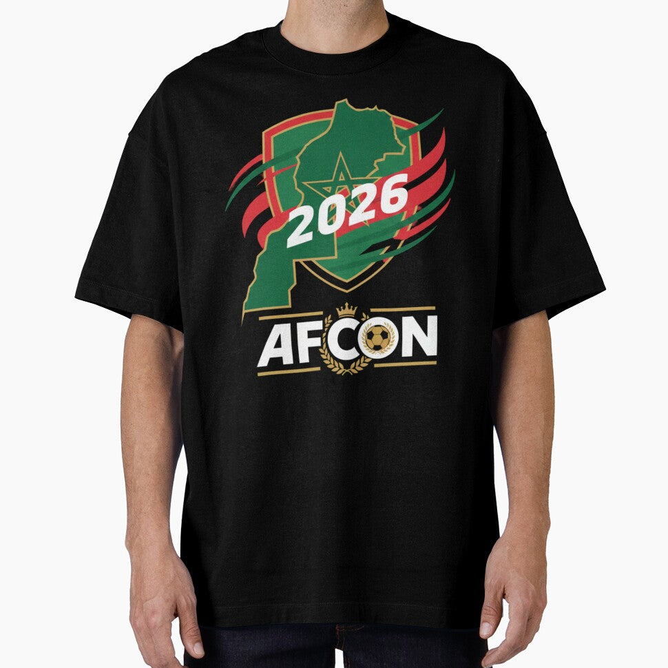 AFCON 2026 Morocco Emblem – African Football Graphic Design by AGRO ART
