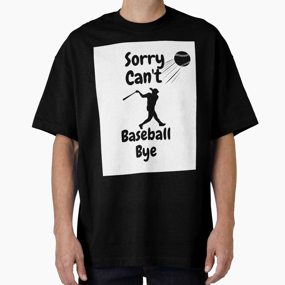 Sorry, can't, baseball, bye (White) by Ranydrawings