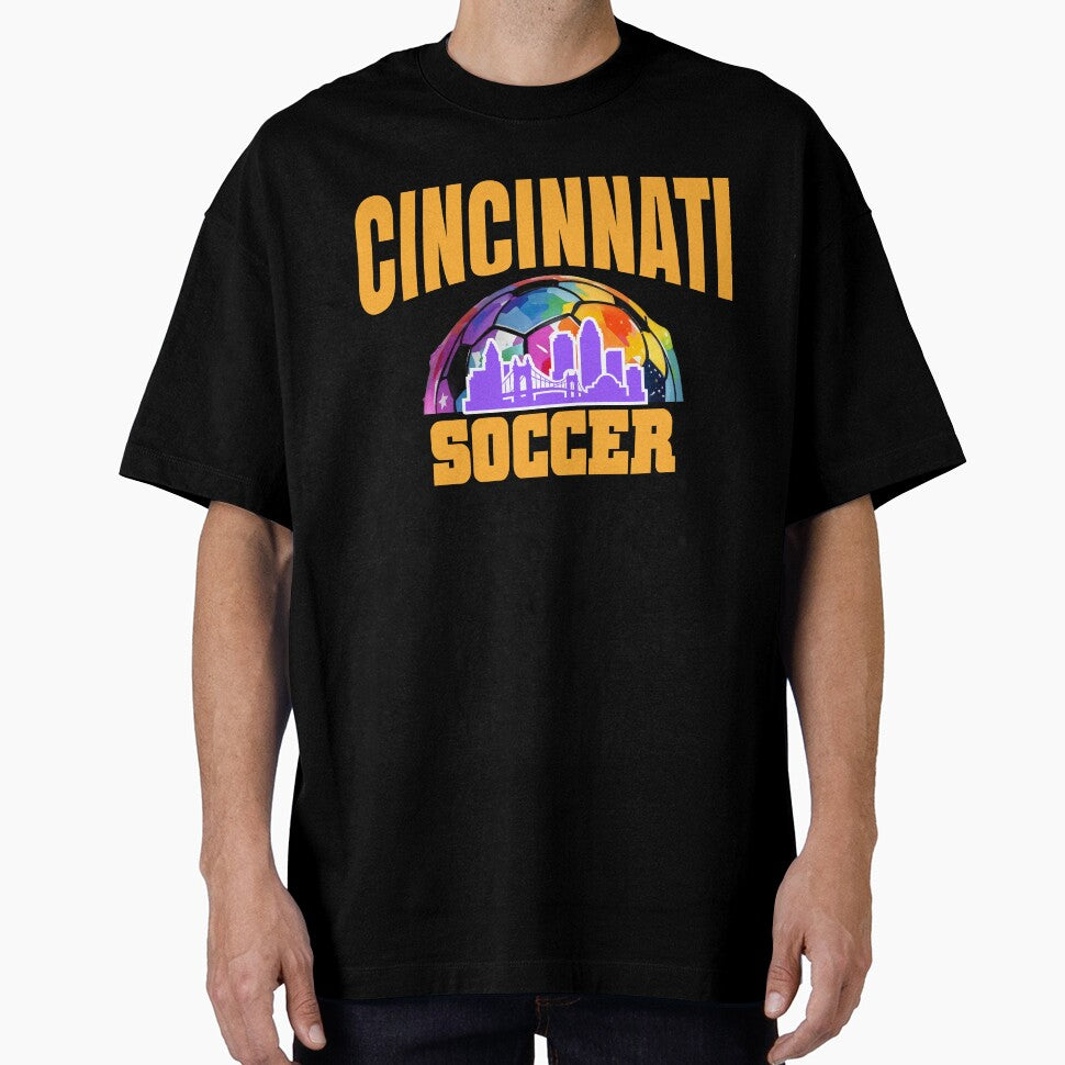 Cincinnati Soccer City Skyline Cool Cincy by Colorfulman
