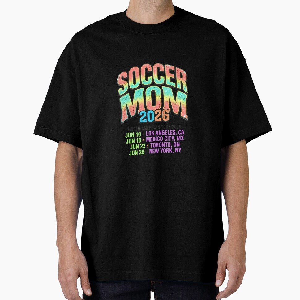 Soccer Mom 2026 Tour Cities North America Football by PictoVibe