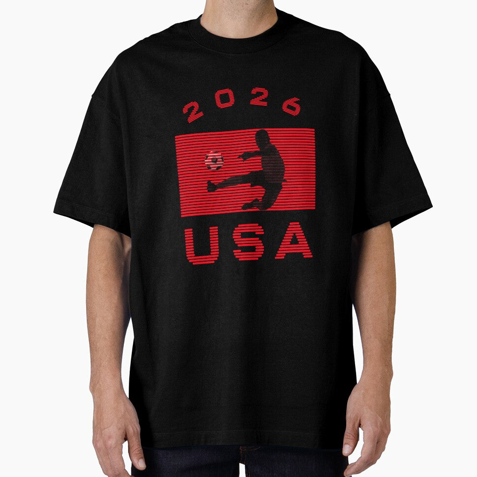 USA Soccer 2026 Player Silhouette Athletic Design by cabana.space