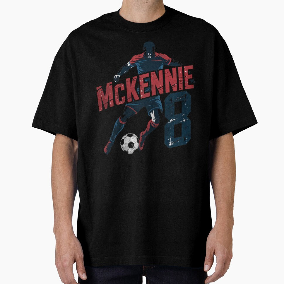 McKennie 8 USA Soccer Midfielder  Strong Football Design by OliviaHayesArt