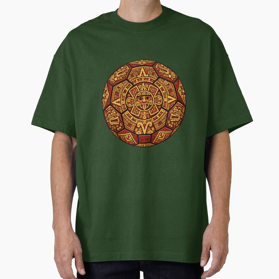 Aztec Sun Soccer Ball – Mexico Football 2026 Fan Art by BrickByDream