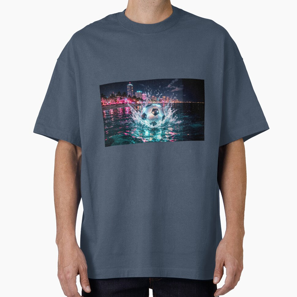 Miami  Neon Soccer Host City  vibes by BrickByDream