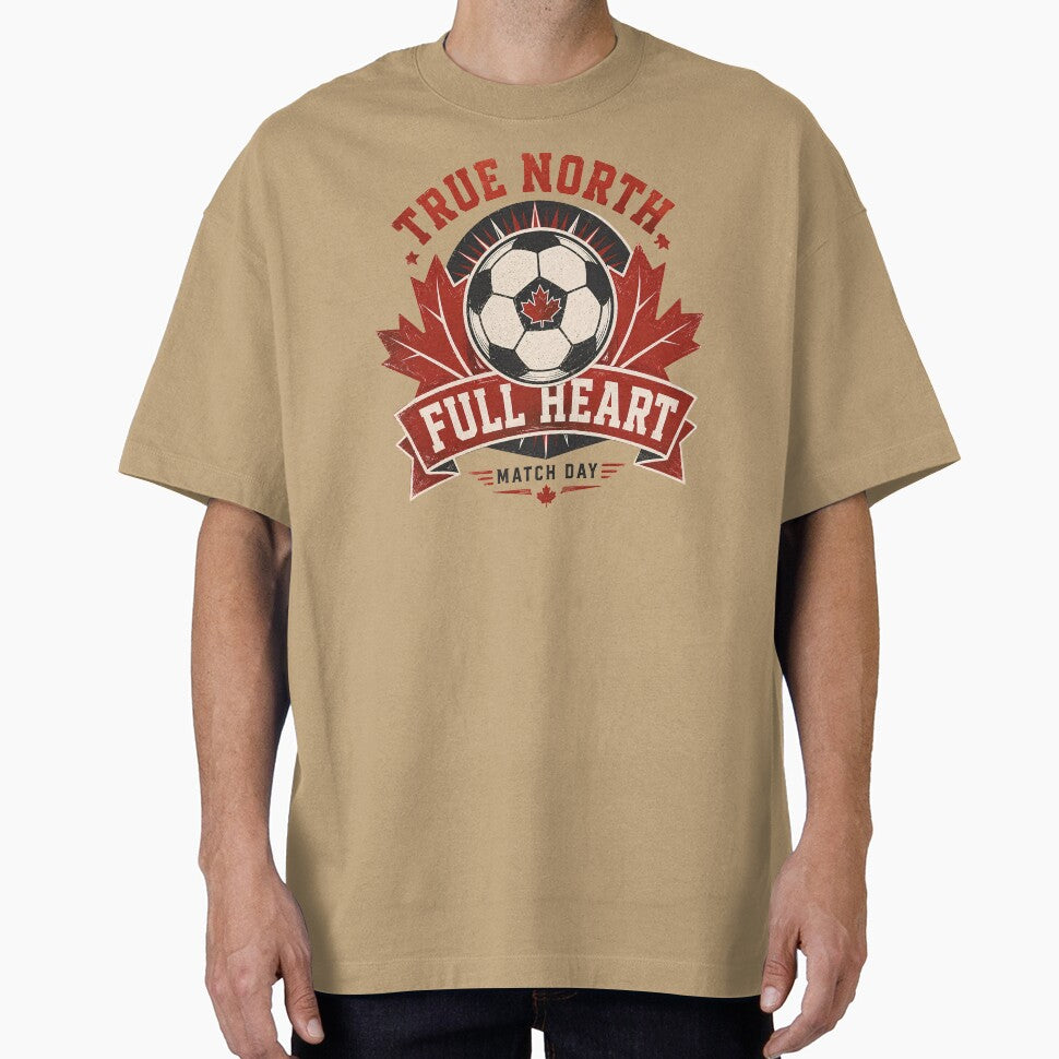 True North Full Heart Canada National Soccer Fan by RoooDesigns