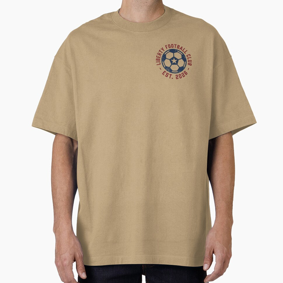 Liberty Football Club Vintage Badge - USA 2026 Soccer Logo by HappySproutArt