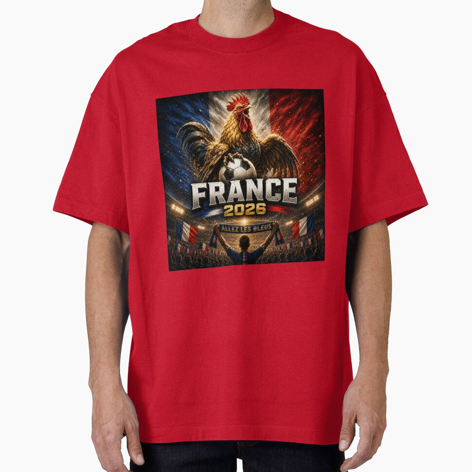 France Football Rooster 2026 | French Soccer Fan Art | Le Coq Pride International Football Inspired Design by Winetastic-Art