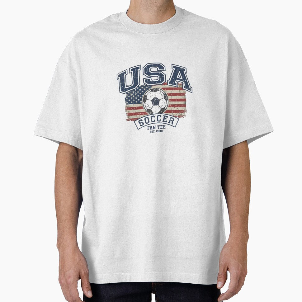 USA Soccer Fan Tee by Fankickstore