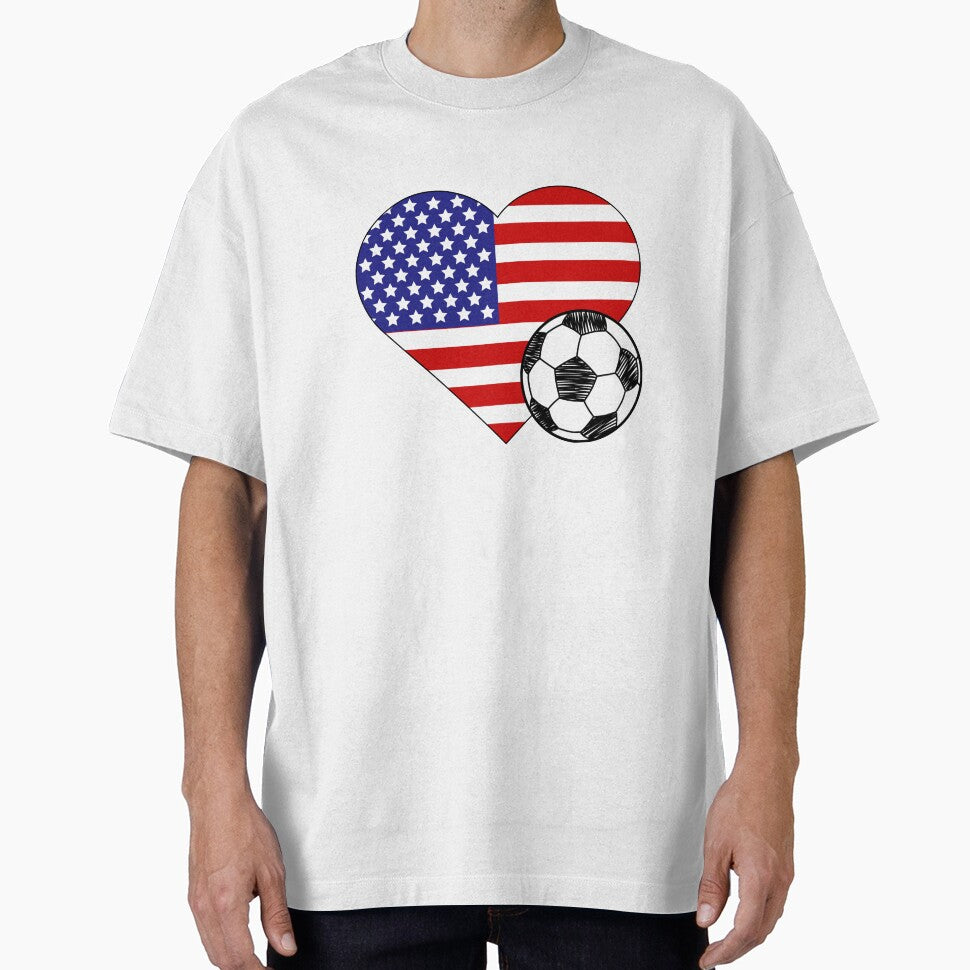 United States Soccer Heart Design by FinalScoreClub