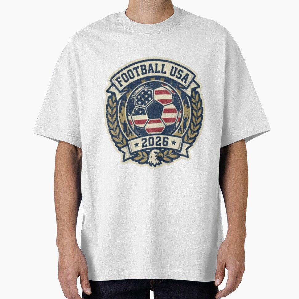 Football USA 2026 - Retro American Soccer Emblem by Harrak Housni