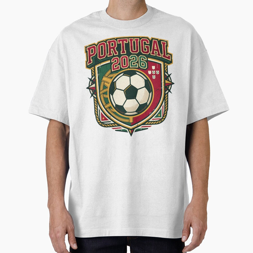 Portugal 2026 Retro Football Fan Crest by Saq2000