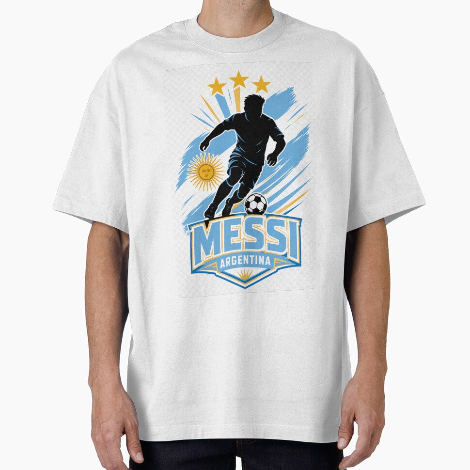 Messi Argentina Soccer Silhouette World Cup 2026 Fan by CherryStarMX