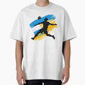 Argentina Soccer Player Art — Argentine Football Flag Action Fan Print by icemanphotos