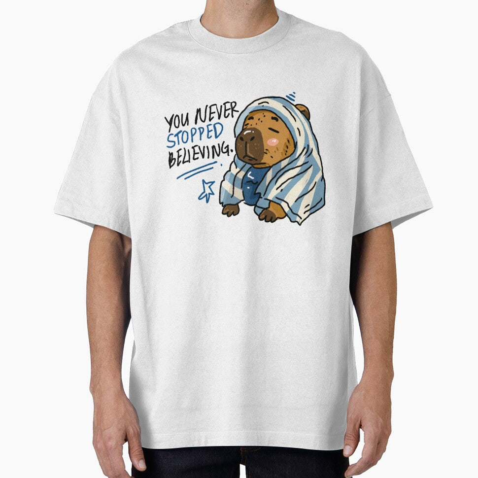 Awkward Animal Hat Club – You Never Stopped Believing Capybara | Argentina Football Sticker by chupichapa