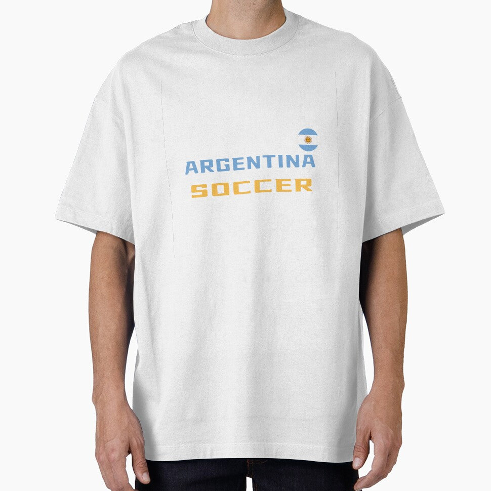 Argentina Soccer T-Shirt with Flag – 2026 Argentinian Football Tee | Uncle Jichuan by Uncle-Jichuan