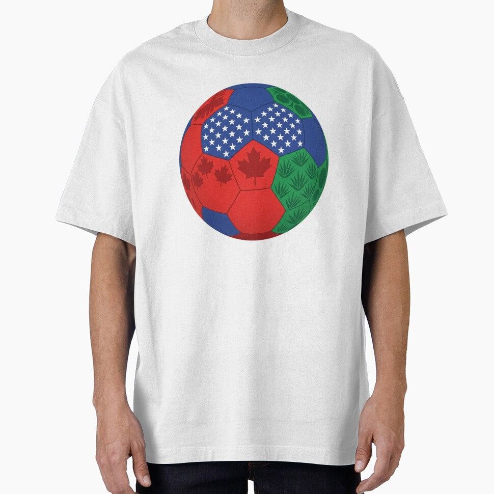 USA Canada Mexico Soccer Ball – 2026 World Cup Design by droidtech