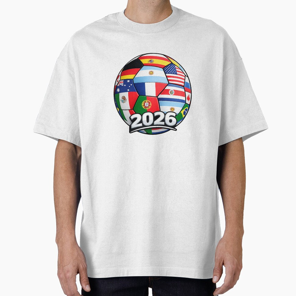 Global Soccer 2026 International Flags Ball - World Football Tournament by Grump and Co