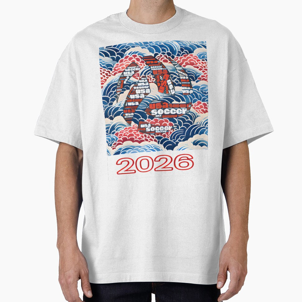 Lettered soccer ball 2026 embedded in USA national colors by ParadoxParadox