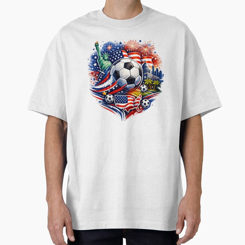 USA Soccer Festival 2026 – Patriotic Football Fan Design by Tender Flower Clothing