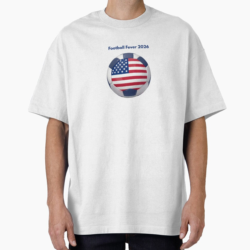 Football Fever 2026 USA, American Soccer Fan Design, USA Football Supporter, Sports Lover Gift by gluxdesing