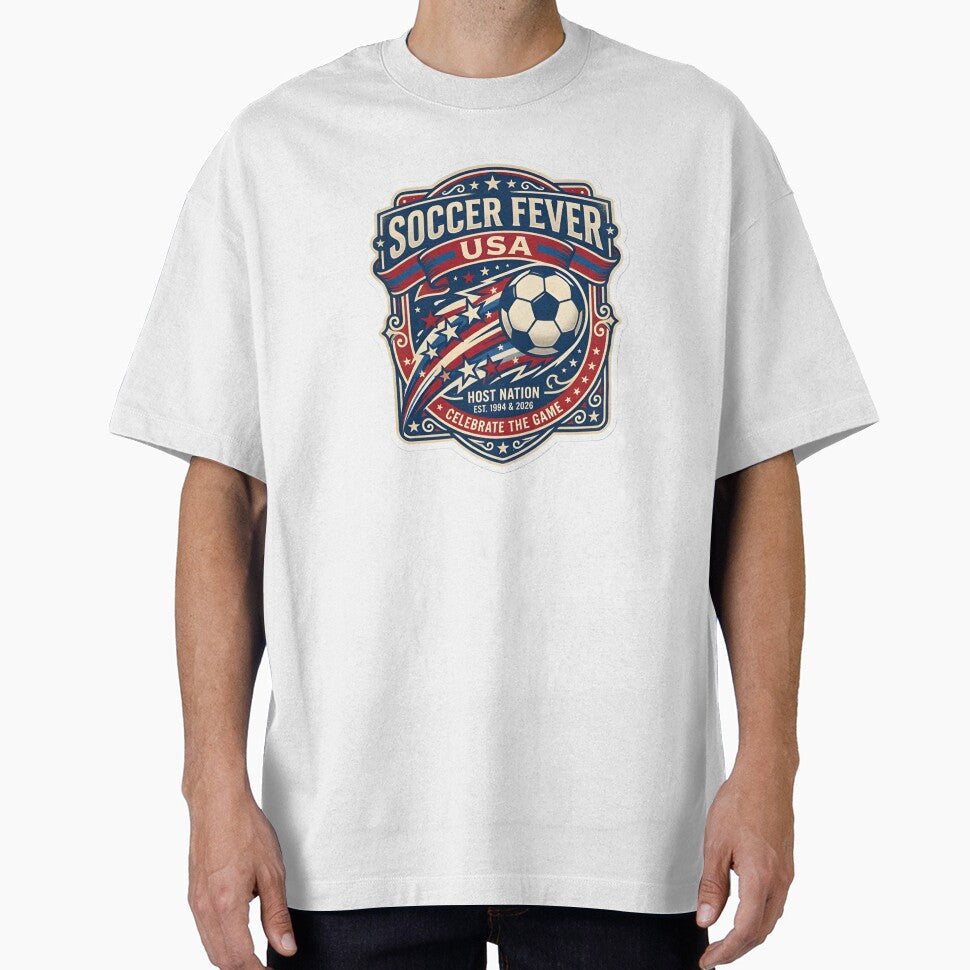 Soccer Fever USA 2026 World Cup Vintage Host Nation Football Emblem by Greemo03