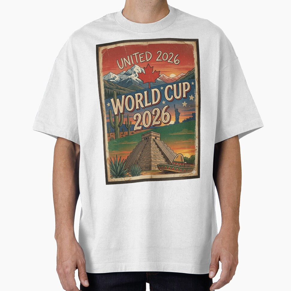 United 2026 World Cup – Vintage North America Soccer Poster by droidtech