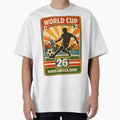 World Cup 26 North America – Retro 1970s Soccer Sticker Tee by WhisperFrame