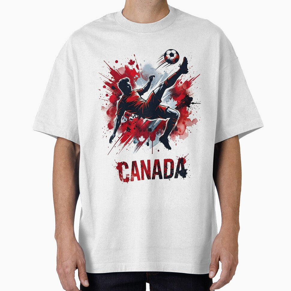 Canada Soccer Fan T-Shirt | Red White Football Pride Tee | Canadian Fan Gift 2026 by 3ac-Arts