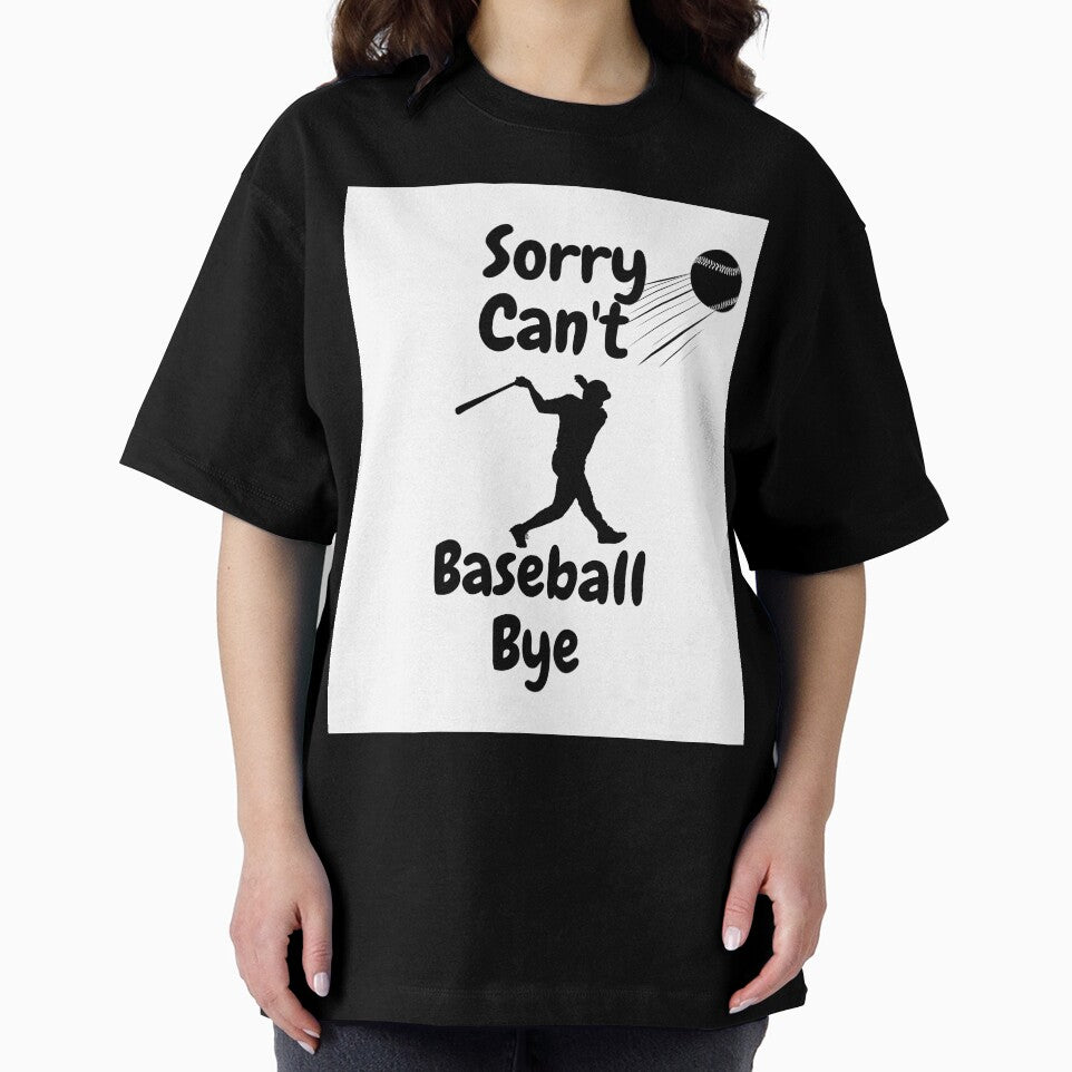 Sorry, can't, baseball, bye (White) by Ranydrawings