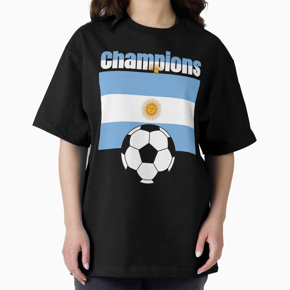 Argentina Champions Soccer Flag | Football Fan World Cup Design by Karim-Karem