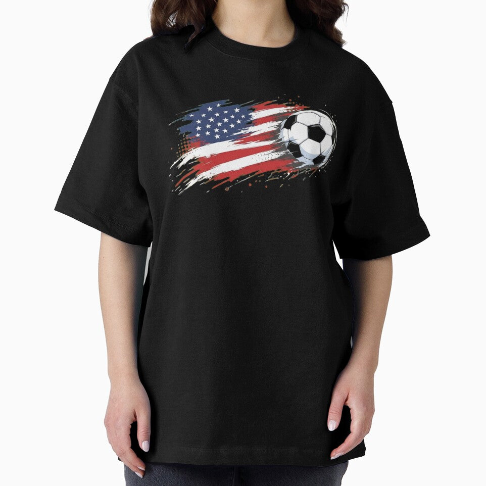 USA Soccer Ball American Flag Patriotic Sports Design by haitrieuic96