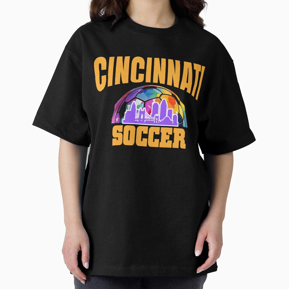 Cincinnati Soccer City Skyline Cool Cincy by Colorfulman