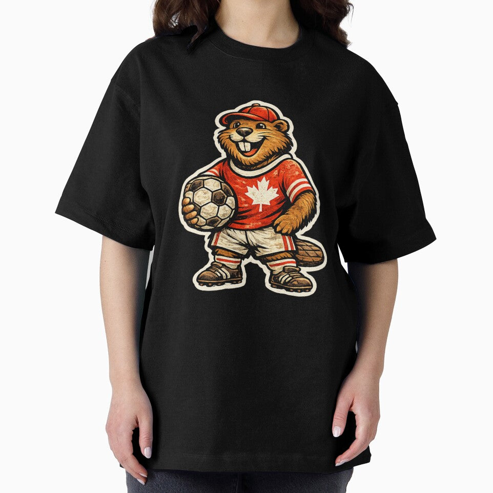 Canada Beaver Soccer Sticker – Vintage Football Mascot 2026 by randomdesignsnearme