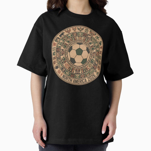 Ancient North America 2026 Soccer T-Shirt - Hieroglyphic World Cup Tee - Indigenous Cultural Football Design by Lukzol