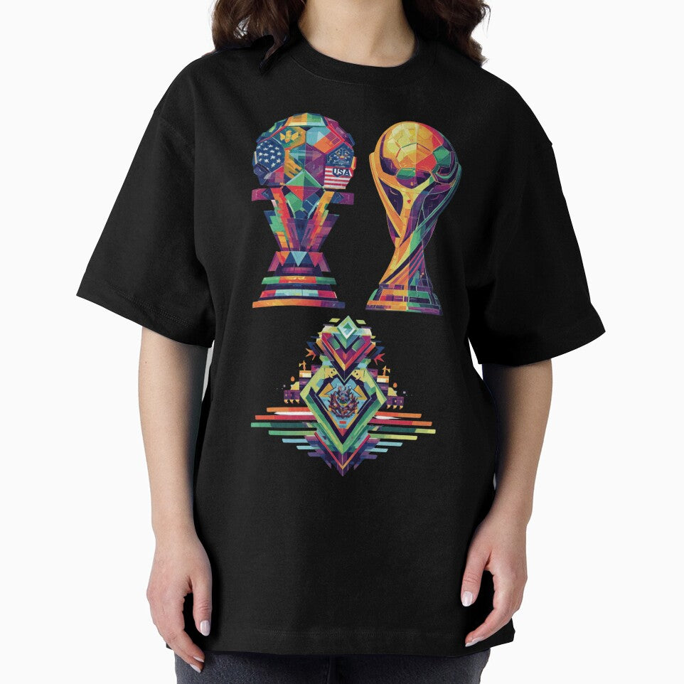 Mundial 26 Geometric Trophy Fan Design by QutteshopLM