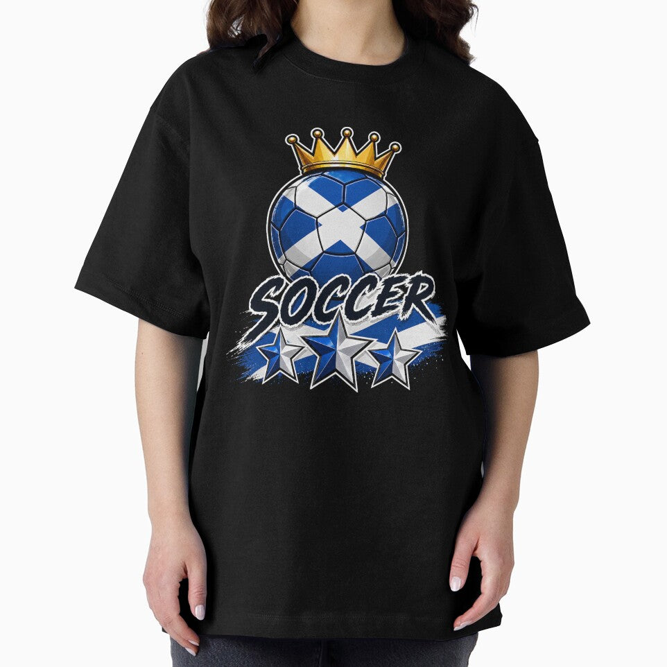 Vintage Scotland flag Crowned Soccer Ball by QuiteOrbit