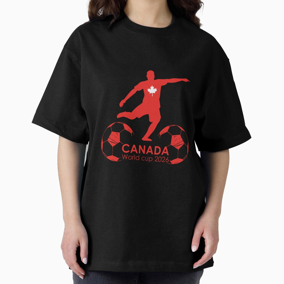 Canada Soccer Player Silhouette & Baseballs World Cup 2026 by topprinting