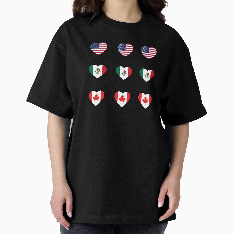 North America Heart Flags Sticker Pack by Croquis & Delight