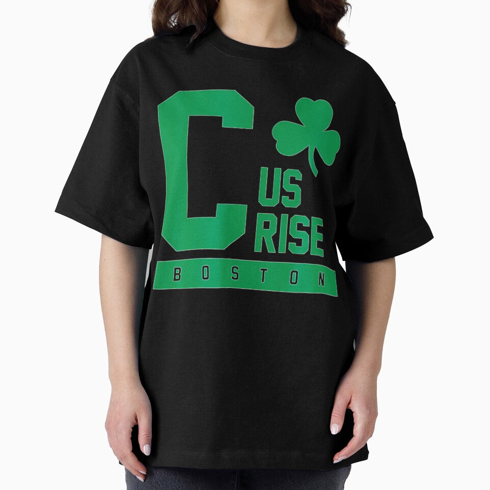 C Us Rise Boston Clover Basketball Fan by Basketball9zj0