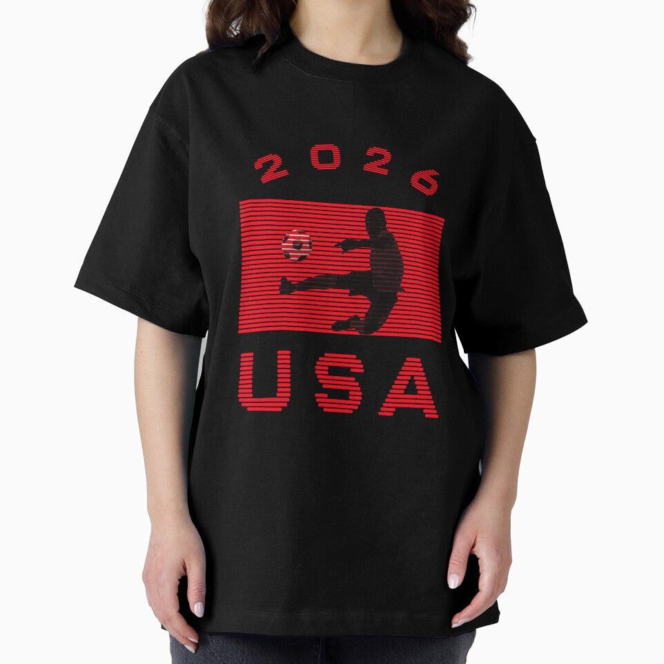 USA Soccer 2026 Player Silhouette Athletic Design by cabana.space