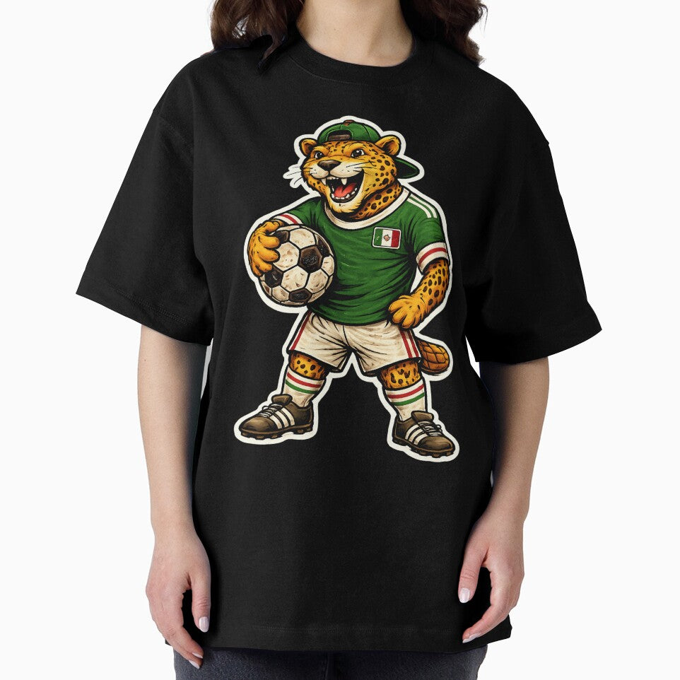 Mexico Jaguar Soccer Sticker – Vintage Football Mascot 2026 by randomdesignsnearme