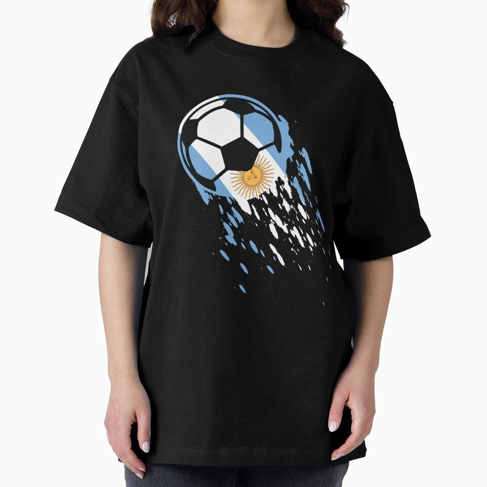 Argentina Soccer National Flag Football Fan Jersey by Shiraufa