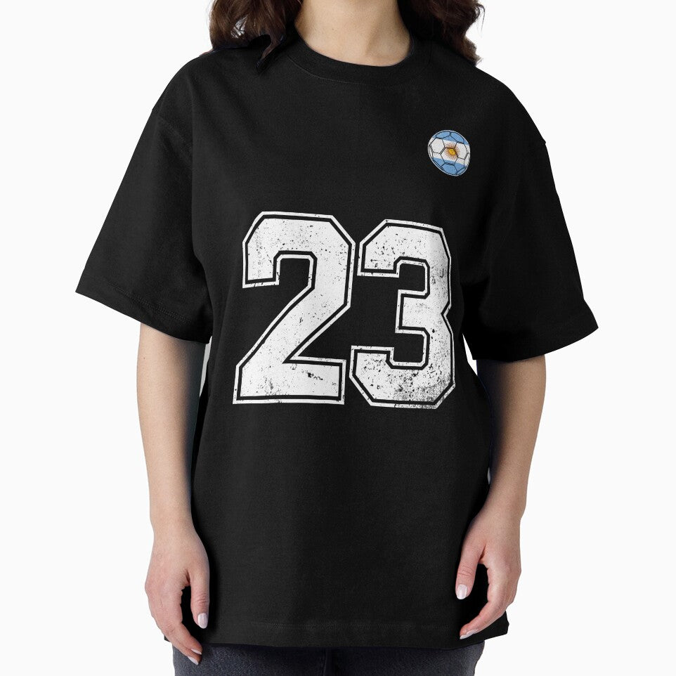 Number 23 Argentina Flag Football Fan by RoyesButler
