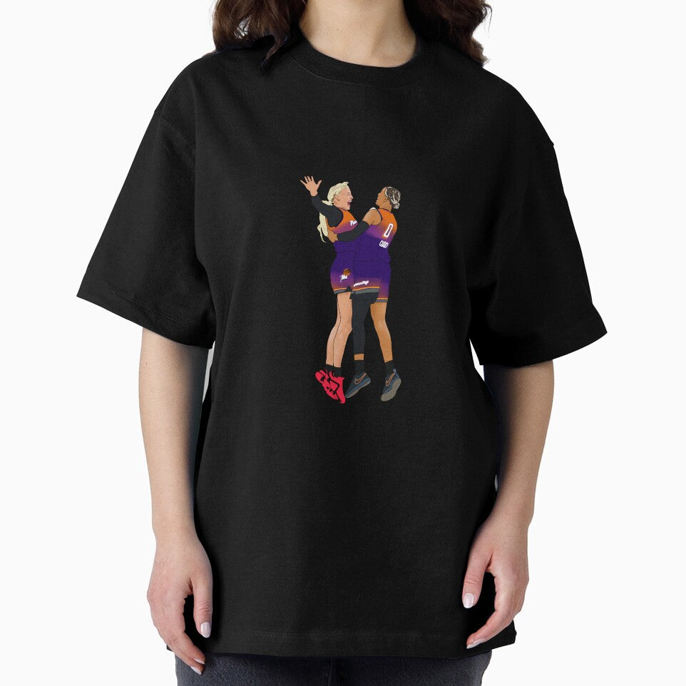 Sophie Cunningham Natasha Cloud Chest Bump 3 PT Celebration Phoenix Womens Basketball Minimalist by PiscesVibes