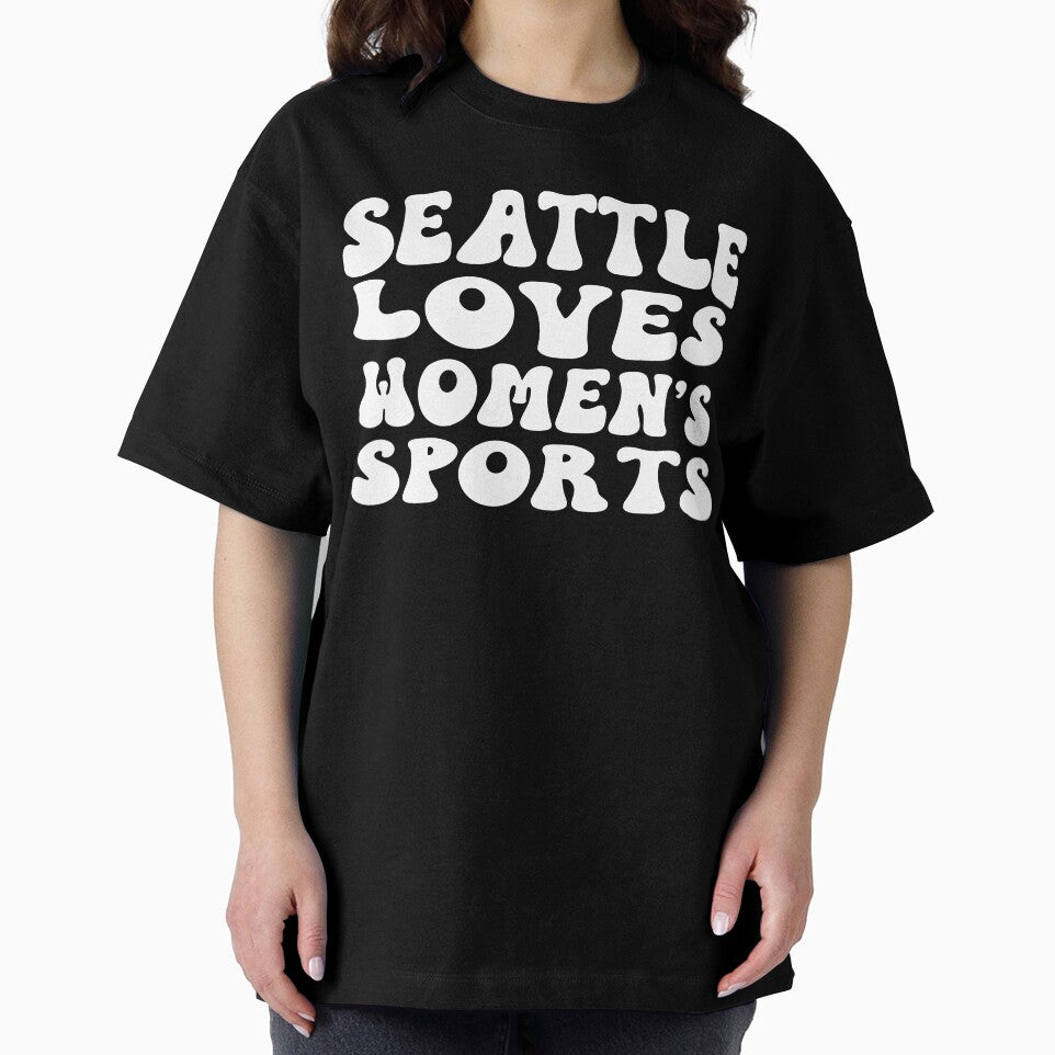 Seattle Loves Women's Sports Groovy by coffeepolicy